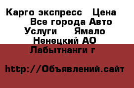 Карго экспресс › Цена ­ 100 - Все города Авто » Услуги   . Ямало-Ненецкий АО,Лабытнанги г.